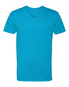 Men's Turquoise V-Neck Tee